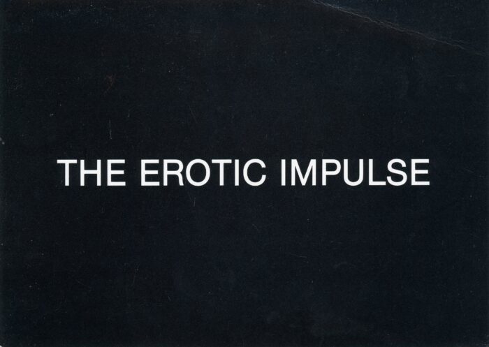 the erotic impusle show card for roger litz gallery - front