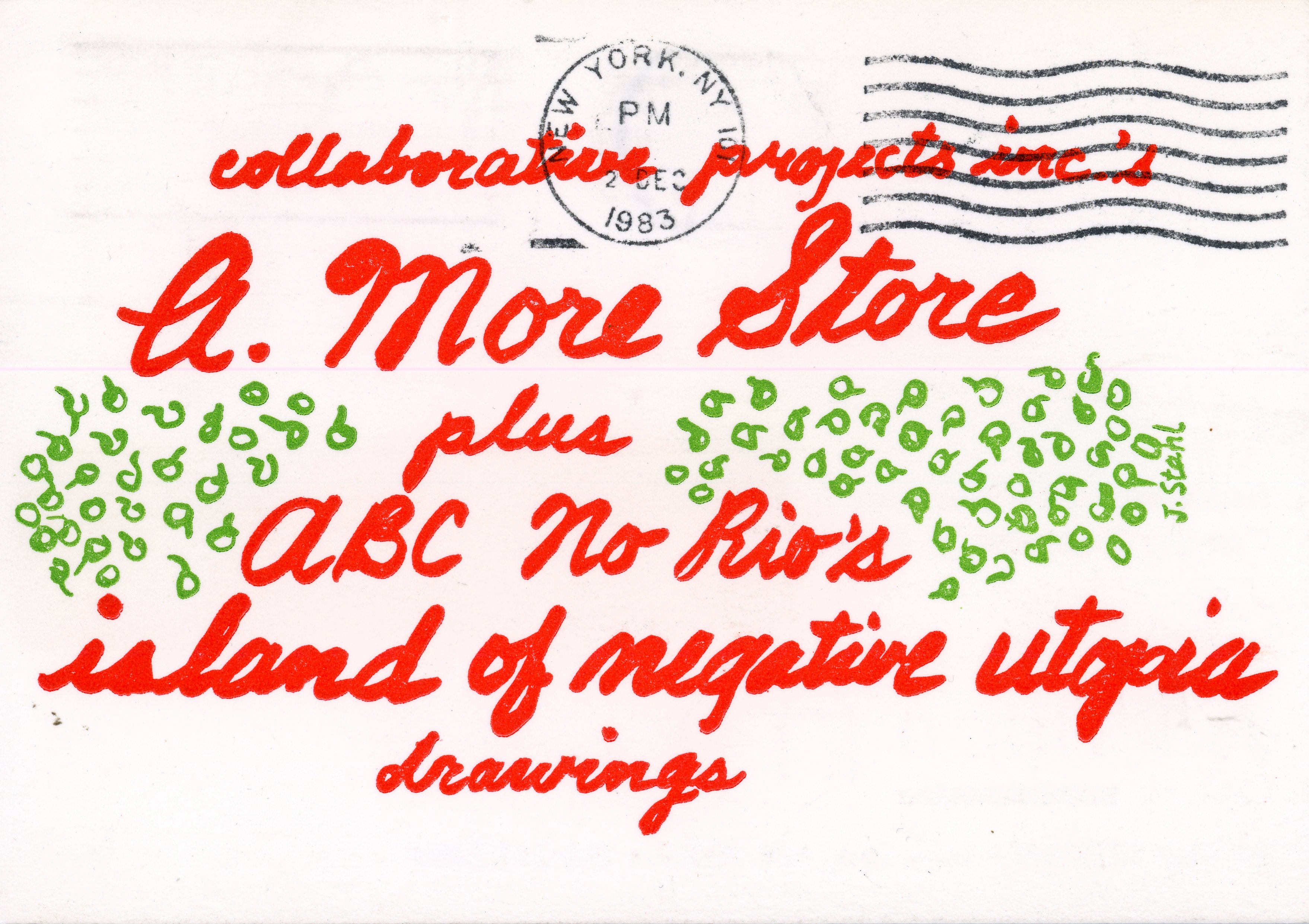 a more store card front by jolie stahl