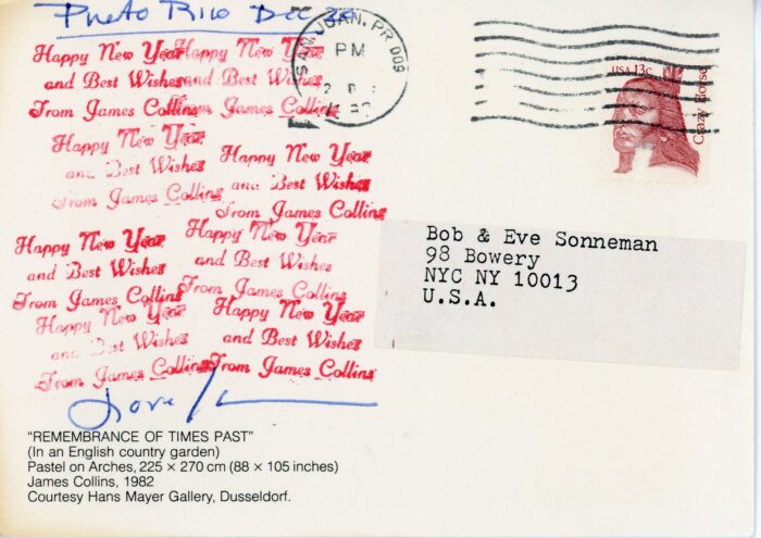 james collins postcard back