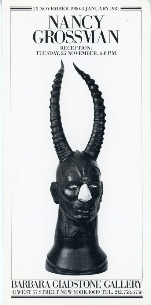 nancy grossman at barbara gladstone gallery