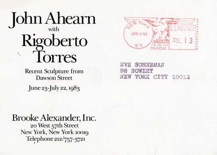 john ahearn at brooke alexander inc - back