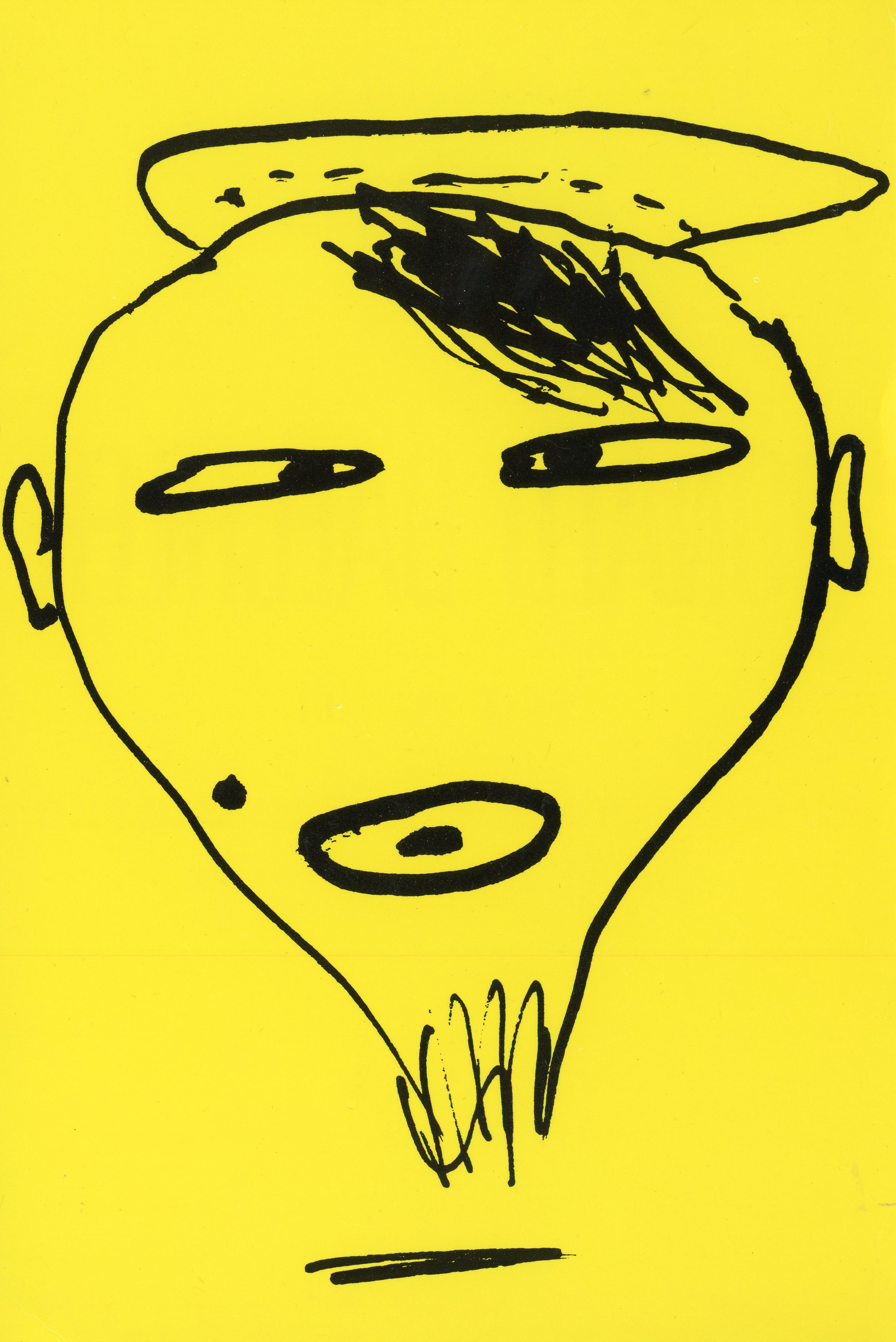 donald baechler for tony shafrazi - front of card