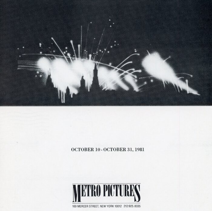 jack goldstein card for metro pictures - inside