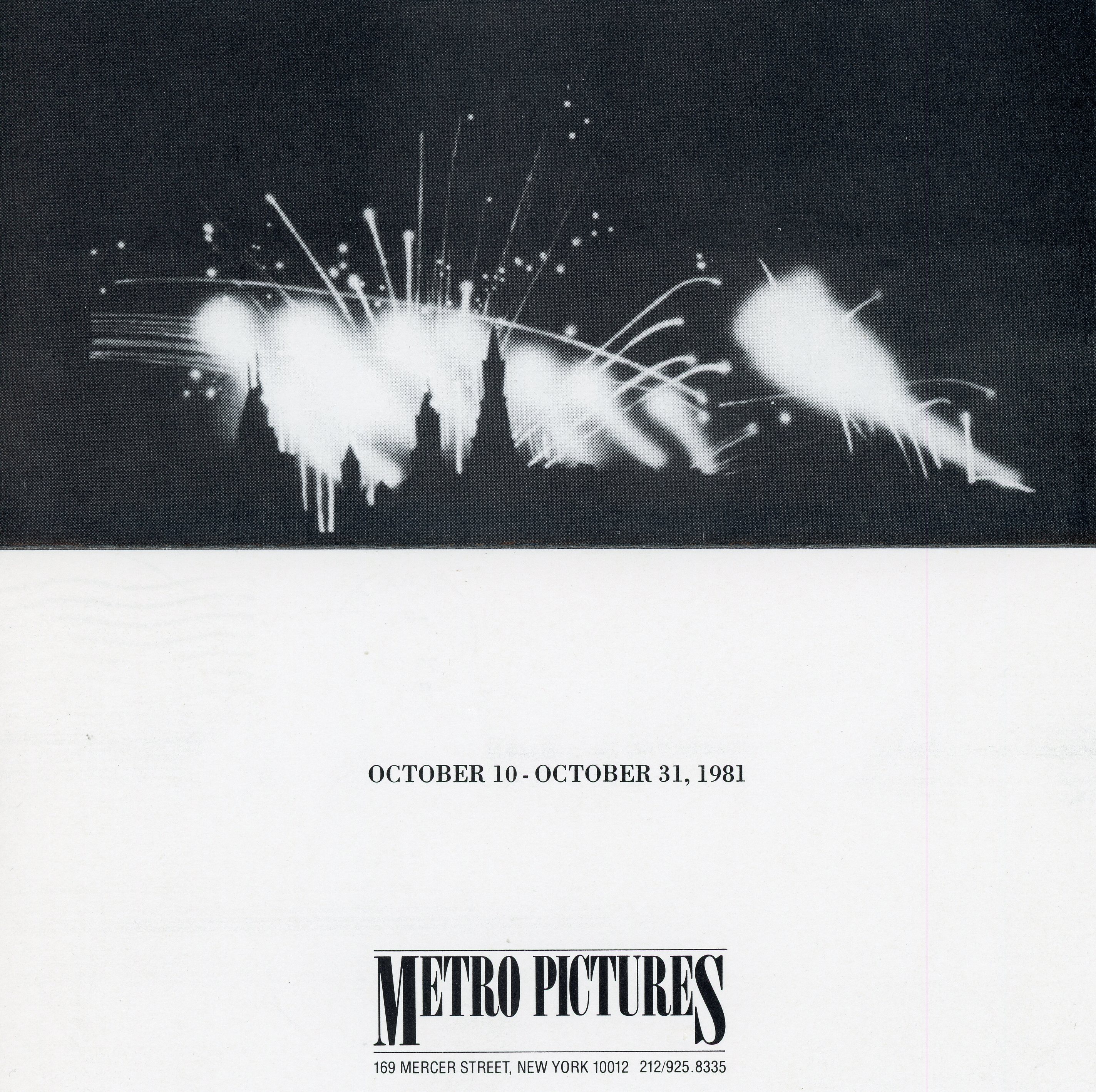 jack goldstein card for metro pictures - inside