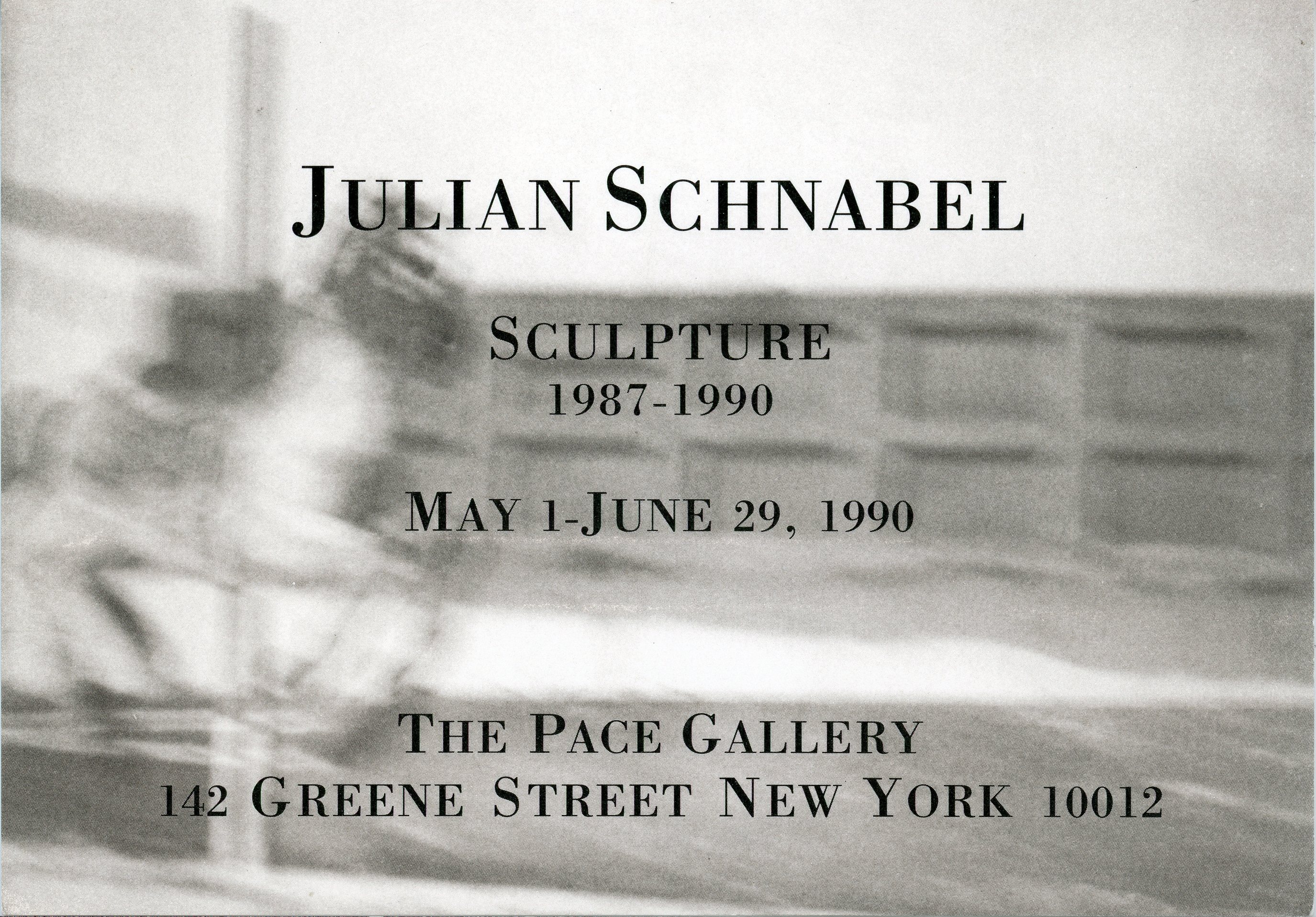 julian schnabel at the pace gallery, 1990