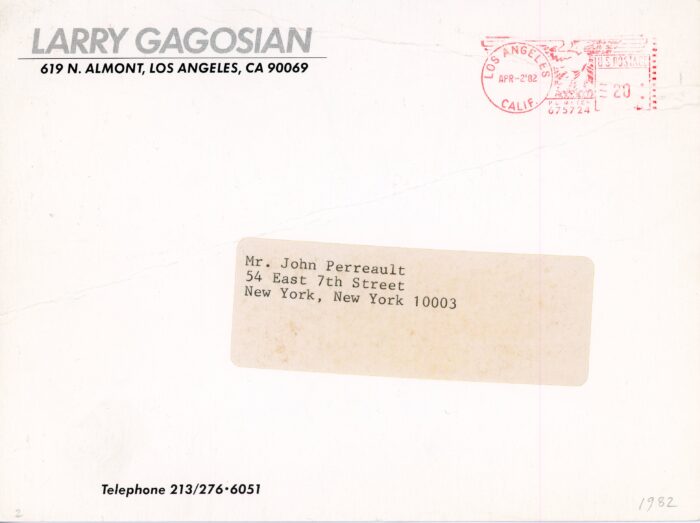 basquiat gogosian card 1982 - back