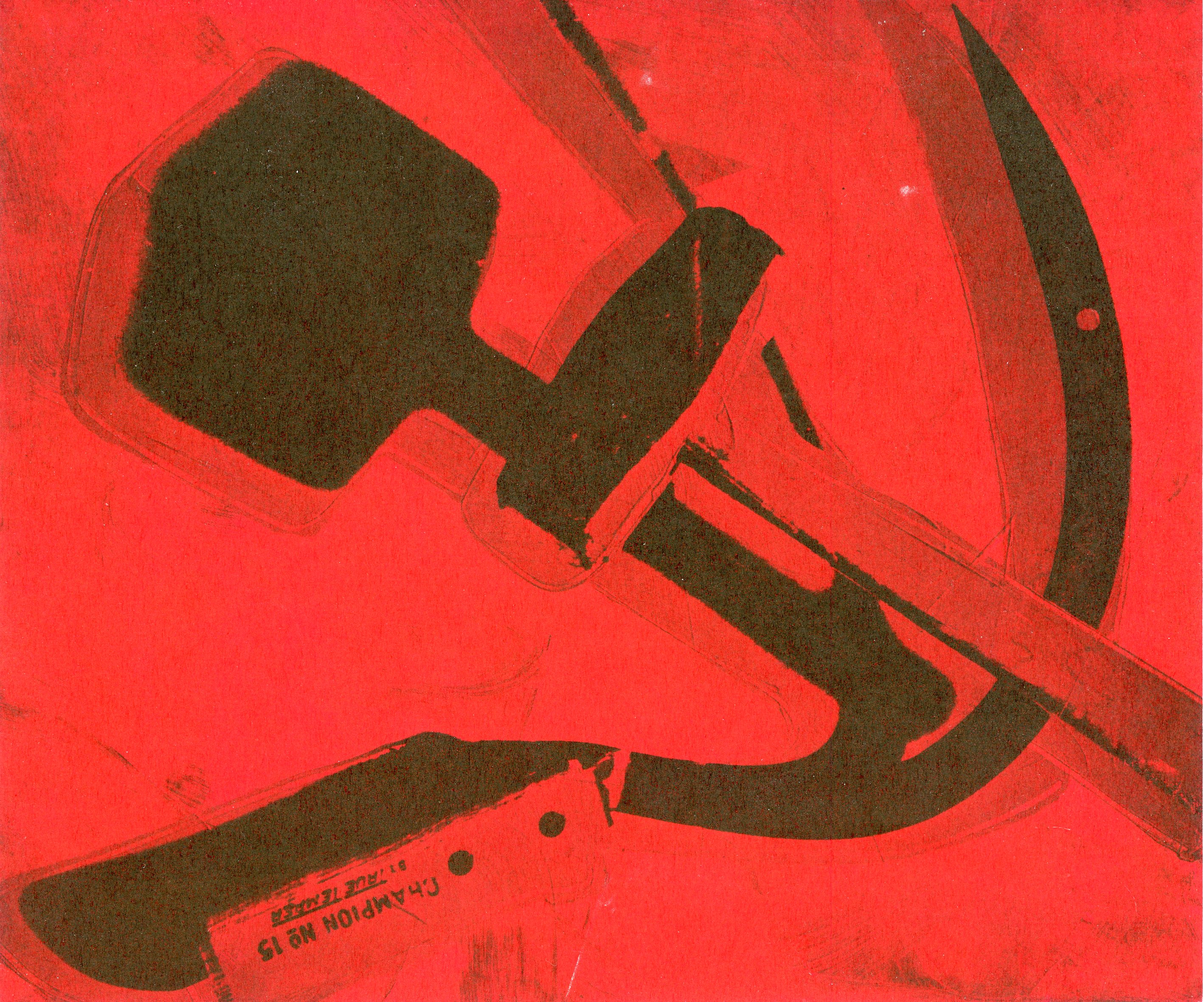 front of andy warhol leo castelli card