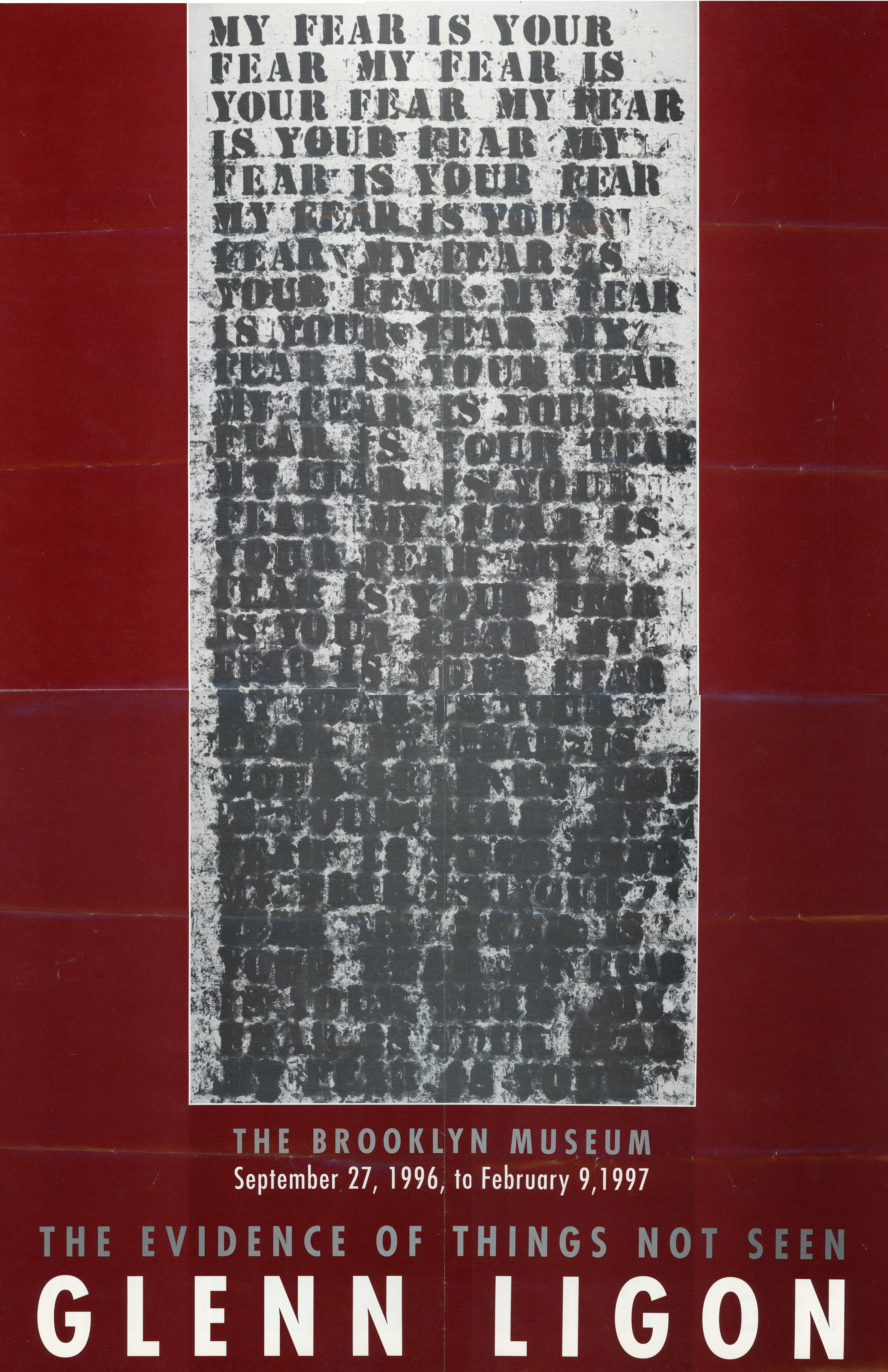 glenn ligon poster for brooklyn museum