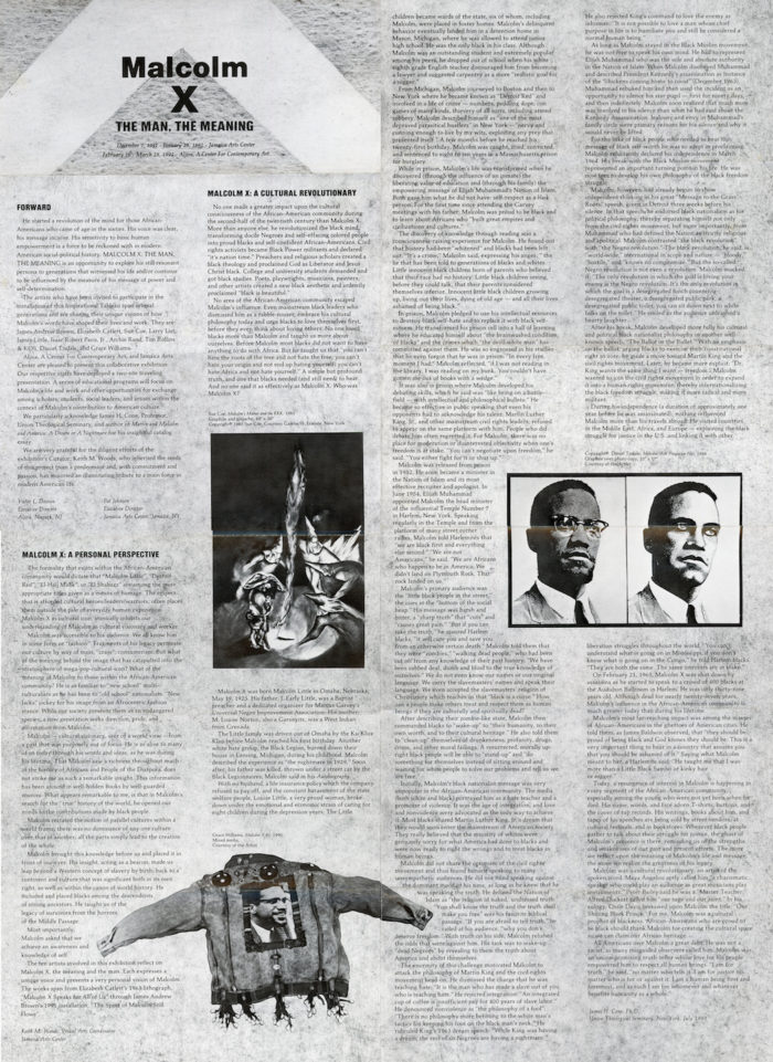 Malcolm X The Man The Meaning poster