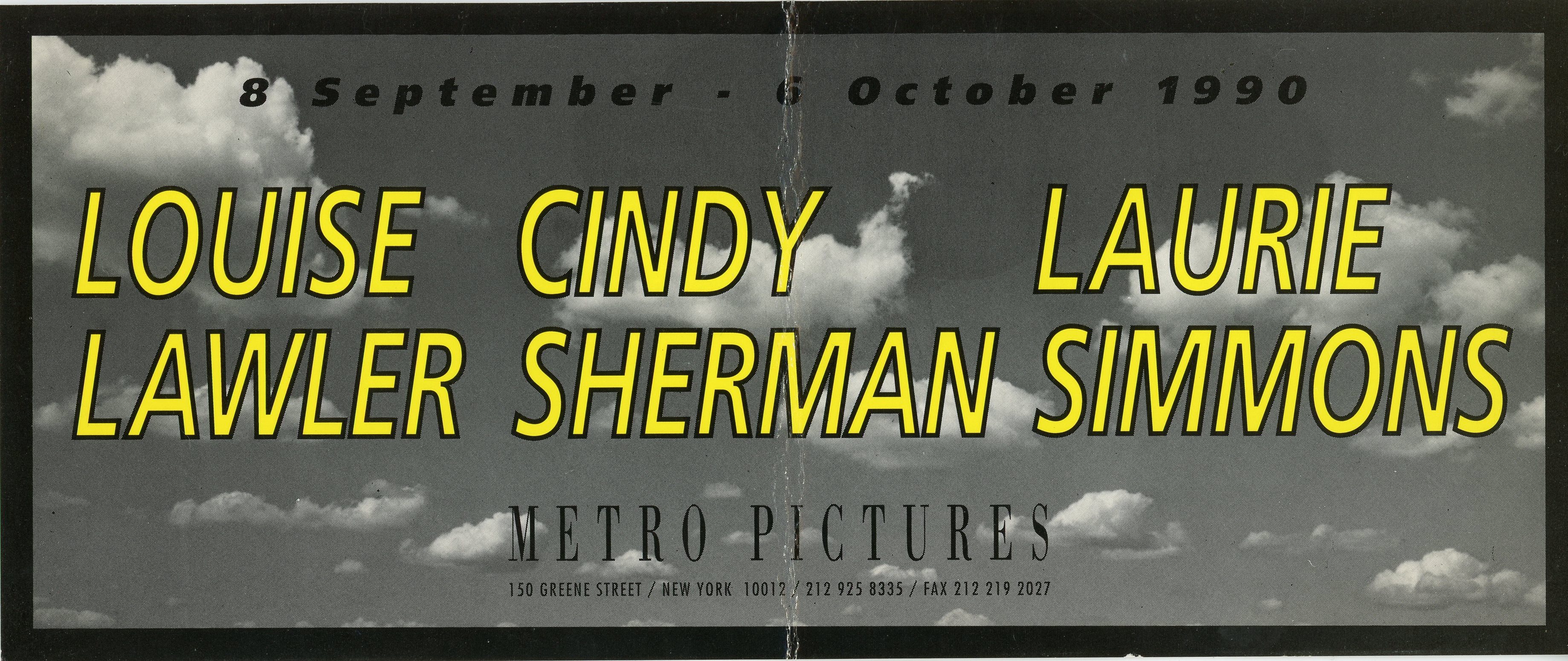 louise lawler cinder sherman laurie simmons at metro pictures