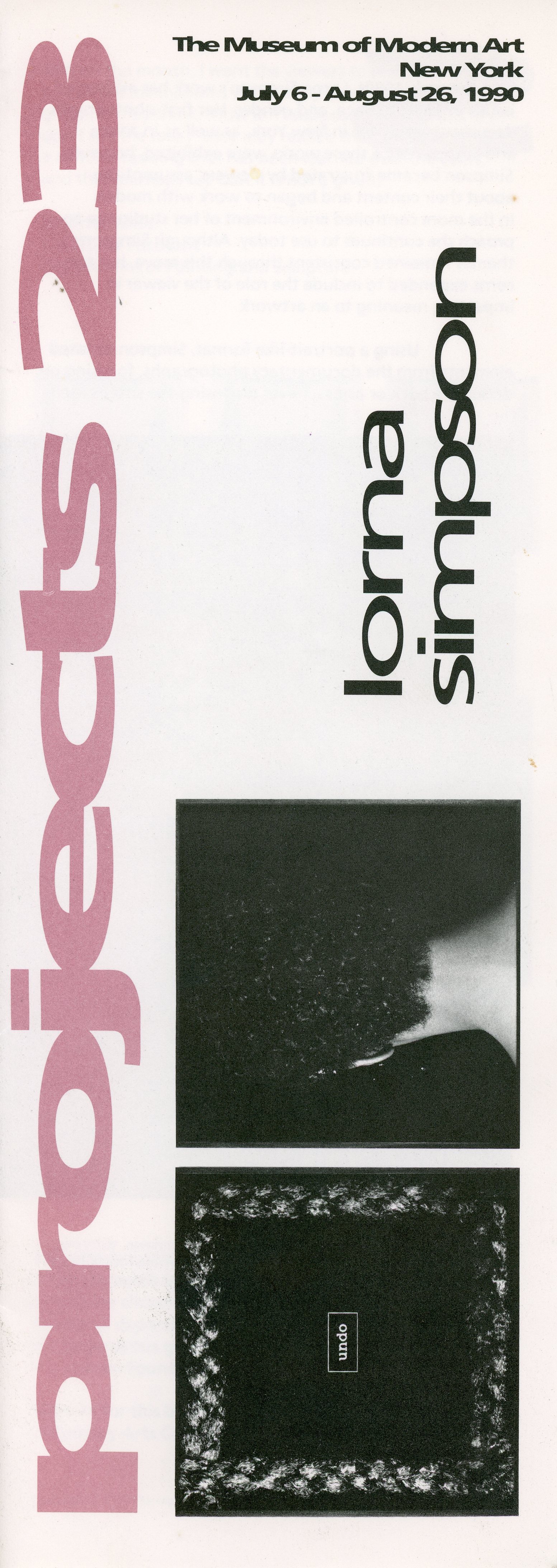 lorna simpson moma pamphlet