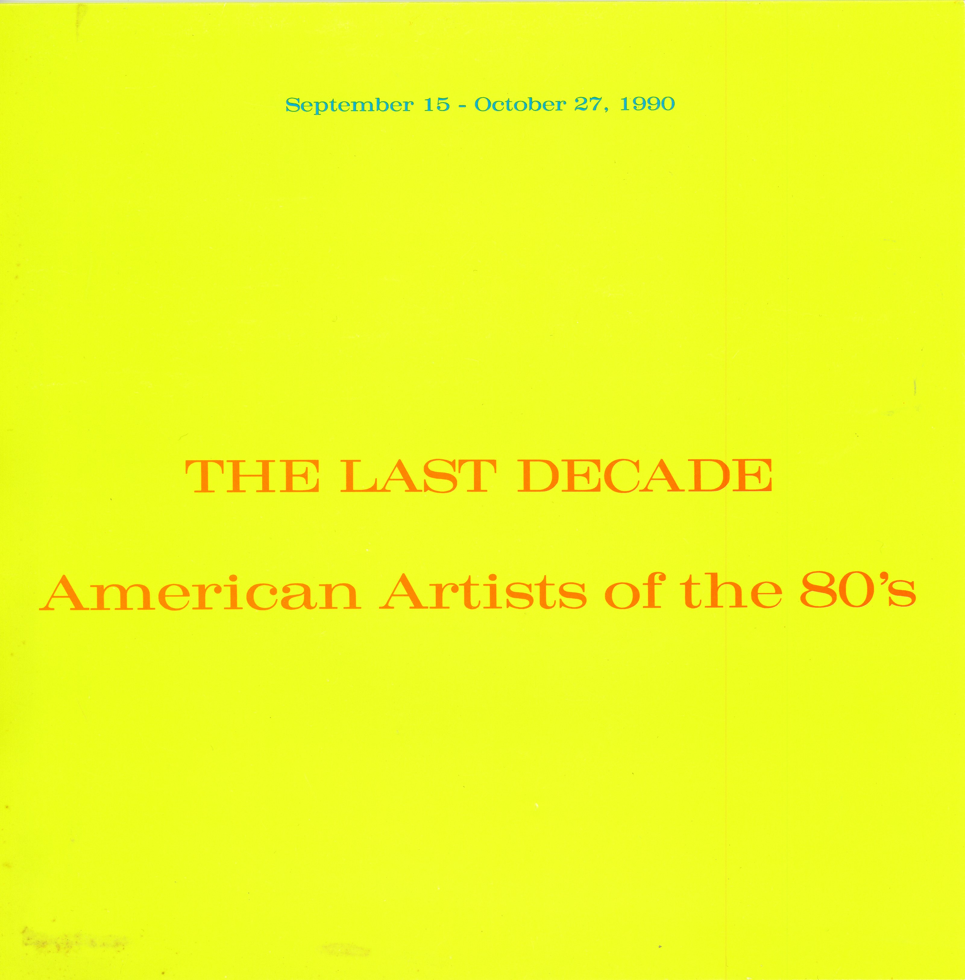 the last decade group show at shafrazi