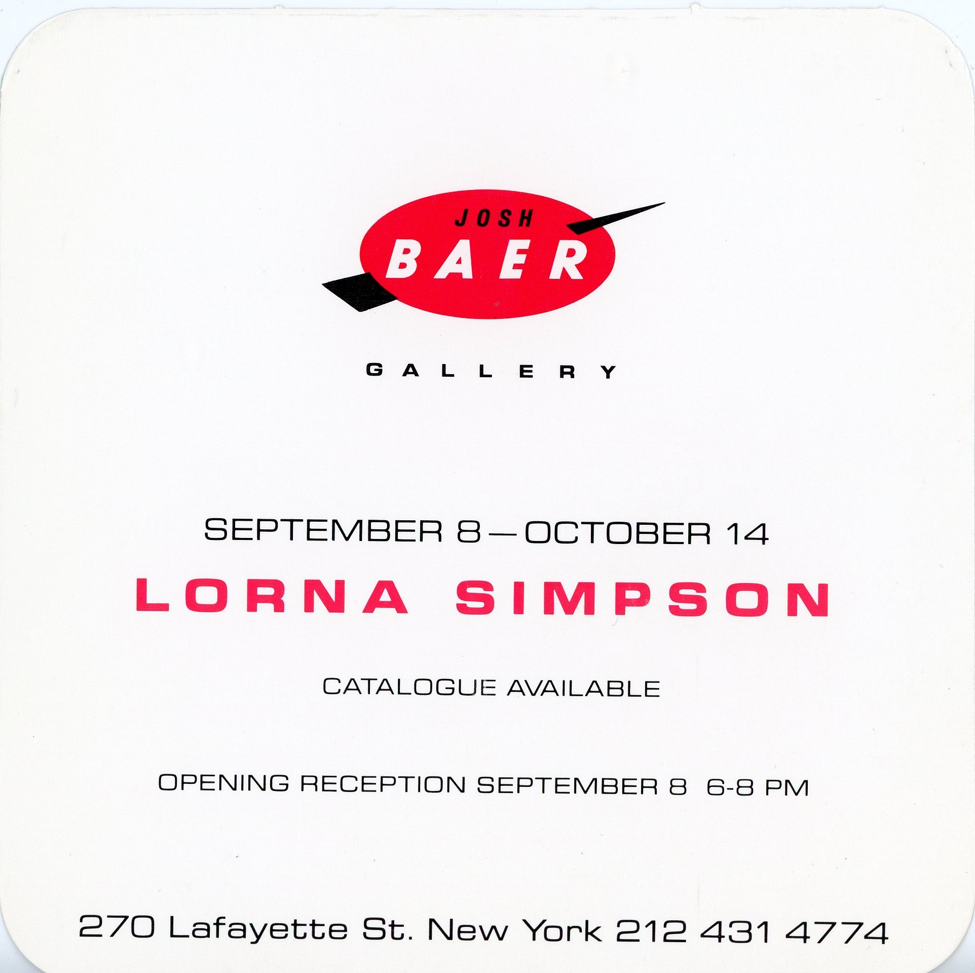 josh baer gallery lorna simpson