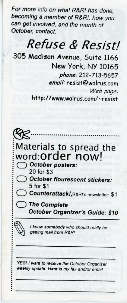 keith haring resist pamphlet