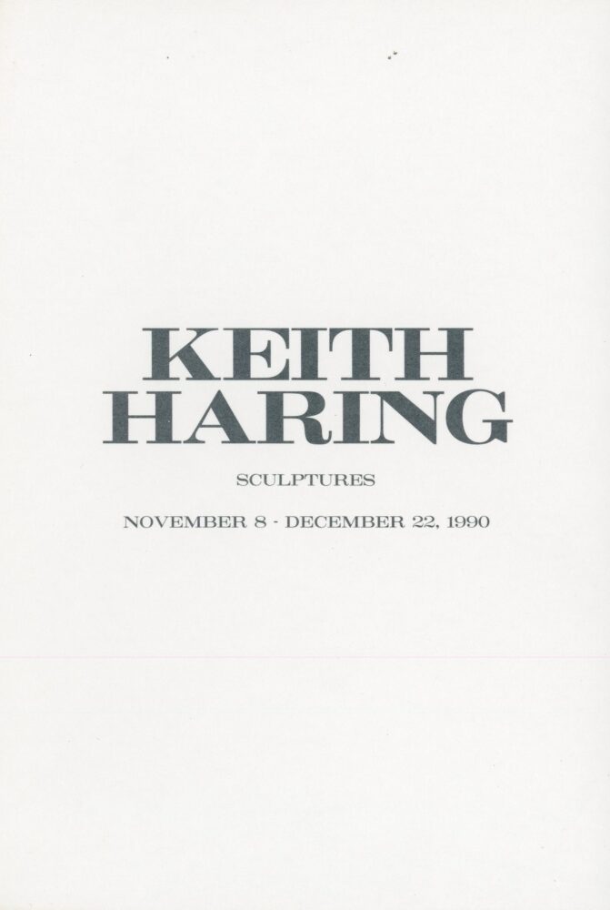 keith haring sculptures at tony shafrazi