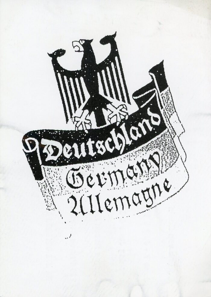 Deutchland card for Andrea Rosen Gallery