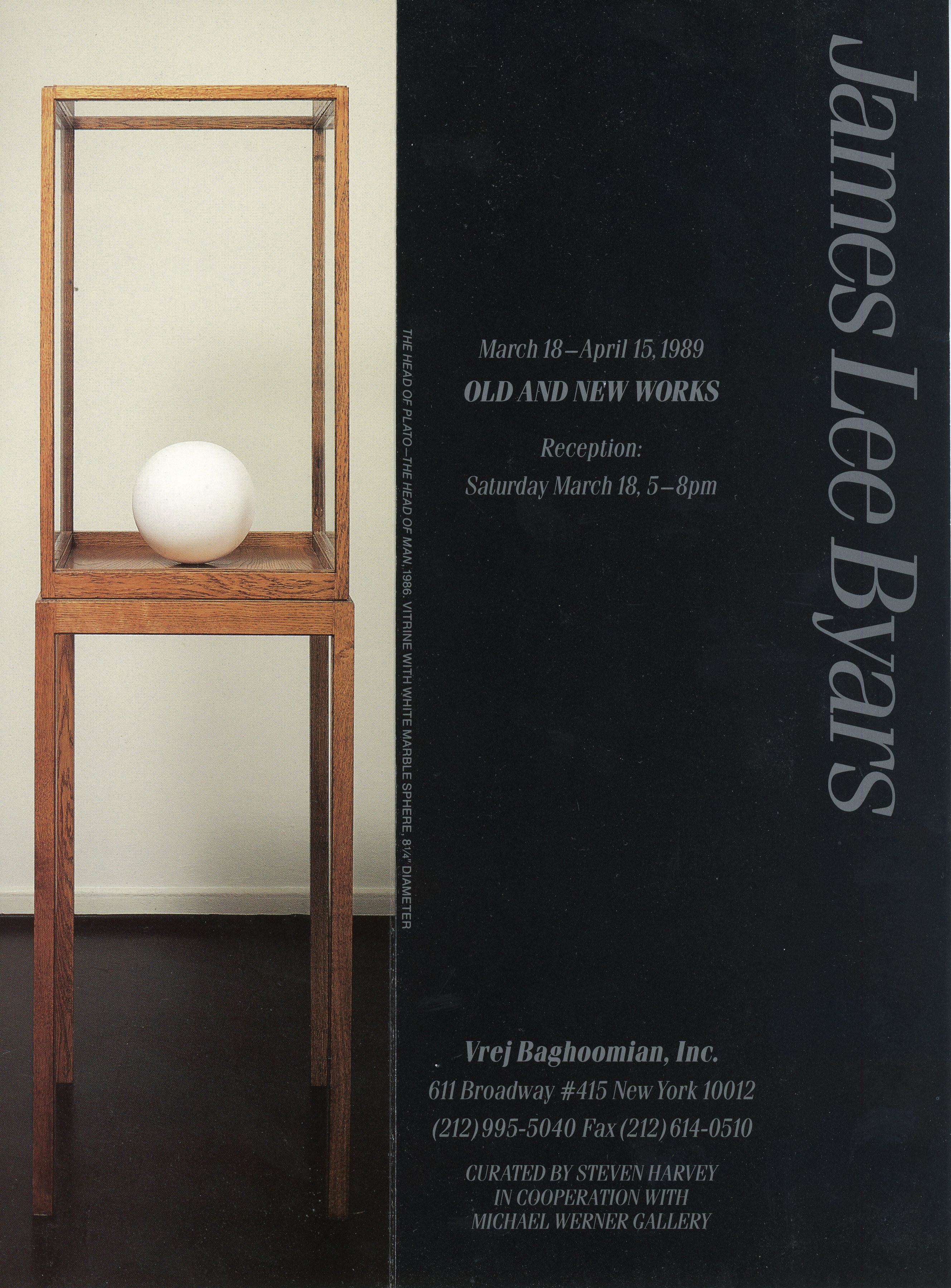james lee byars at Vrej Baghoomian Inc