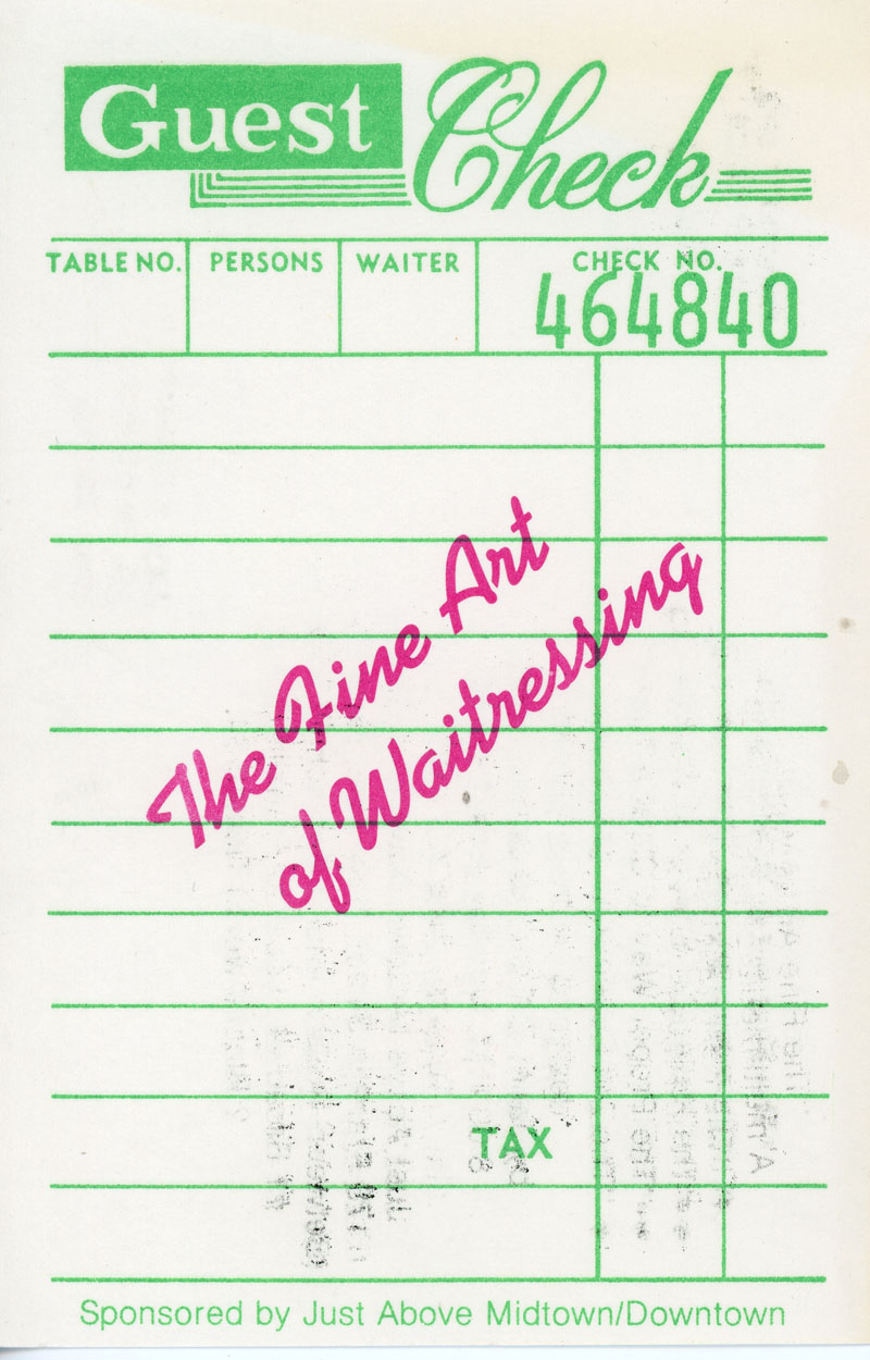 Just above midtown, janet ziff and madeleine Keller, the fine art of waitressing