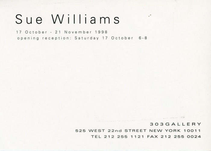 Sue Williams 303 Gallery