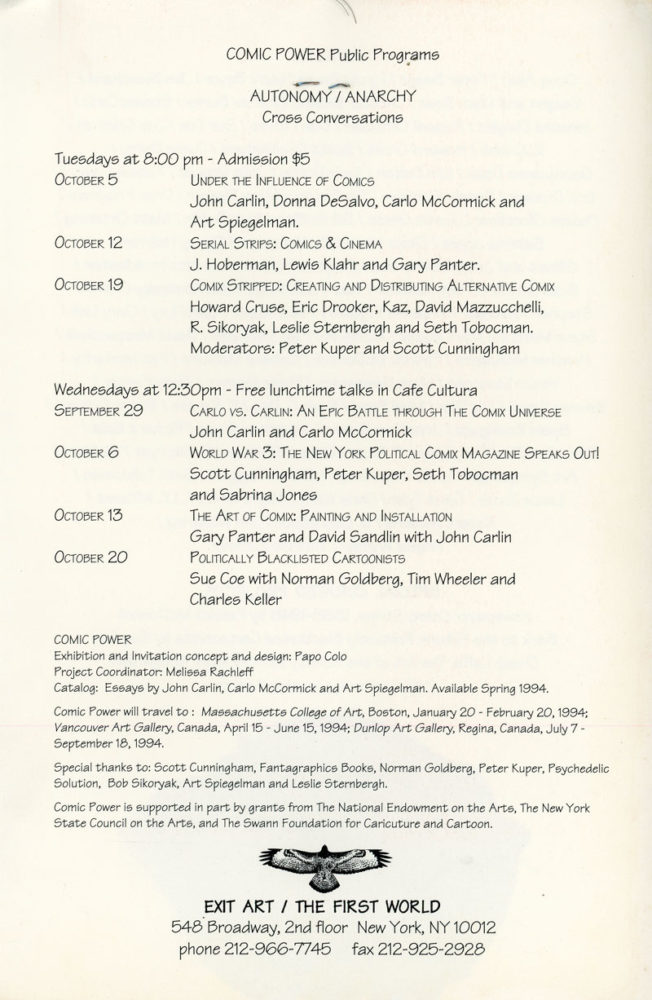 papo colo exit art comic power