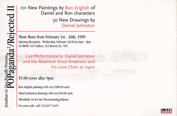 Popaganda Rejected II Ron English Daniel Johnston Jonathan Le Vine