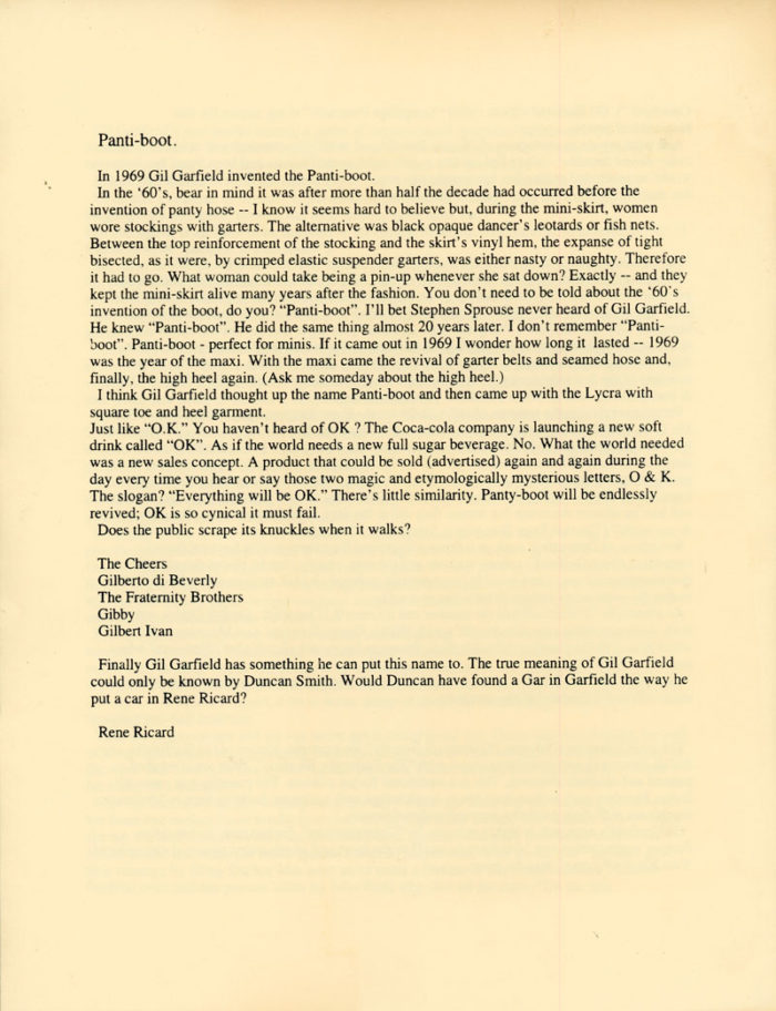 Rene Ricard The Autibiography of a Pseudonym