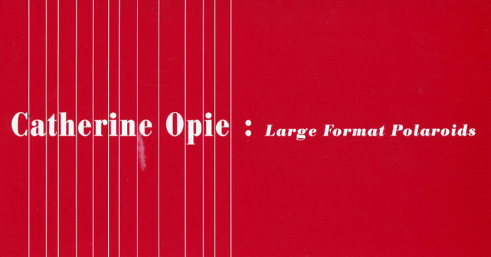 Catherine Opie large Format Polaroids Thread Waxing Space