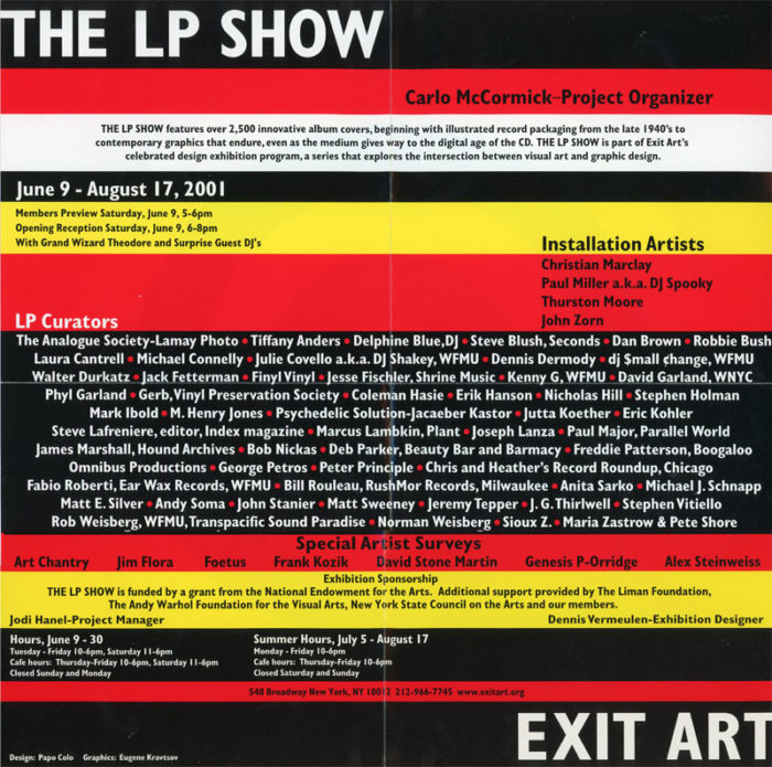 exit art the LP show