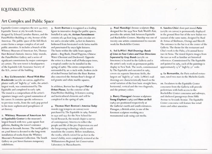 Roy Lichtenstein Equitable Center