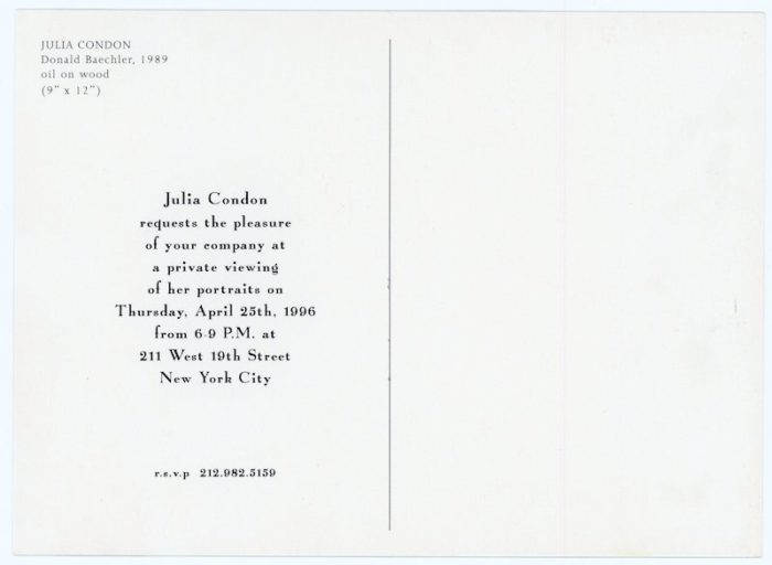 Julia Condon portraits