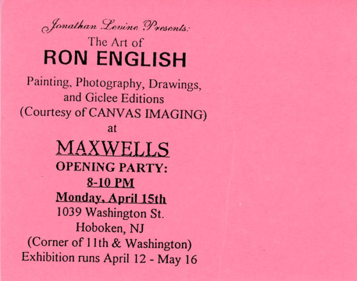Ron English Maxwell's Jonathan Levine