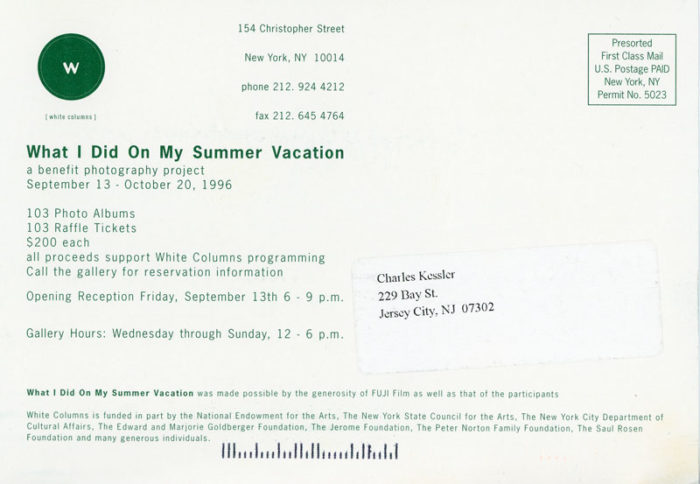 What I did on my summer vacation at white columns