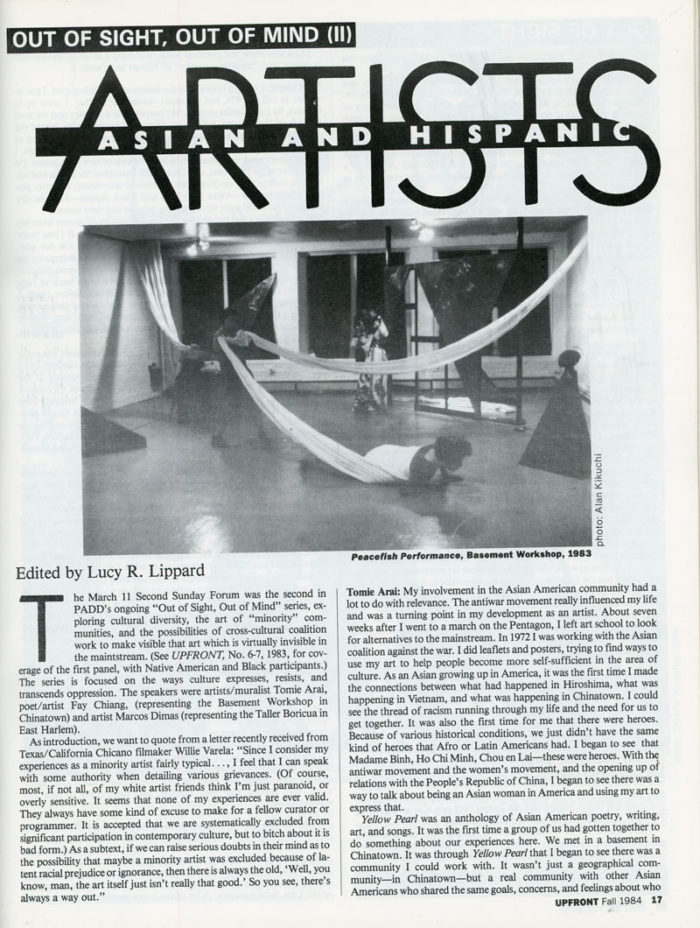 Upfront Magazine Anton van Dalen Lucy Lippard Sou Coe