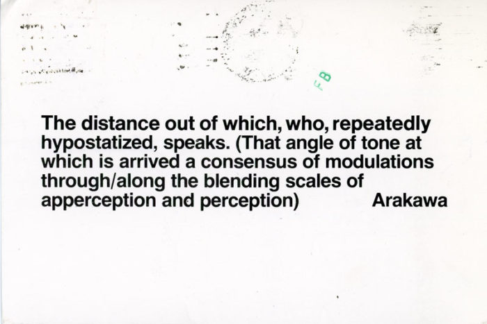 arakawa ronald feldman fine arts