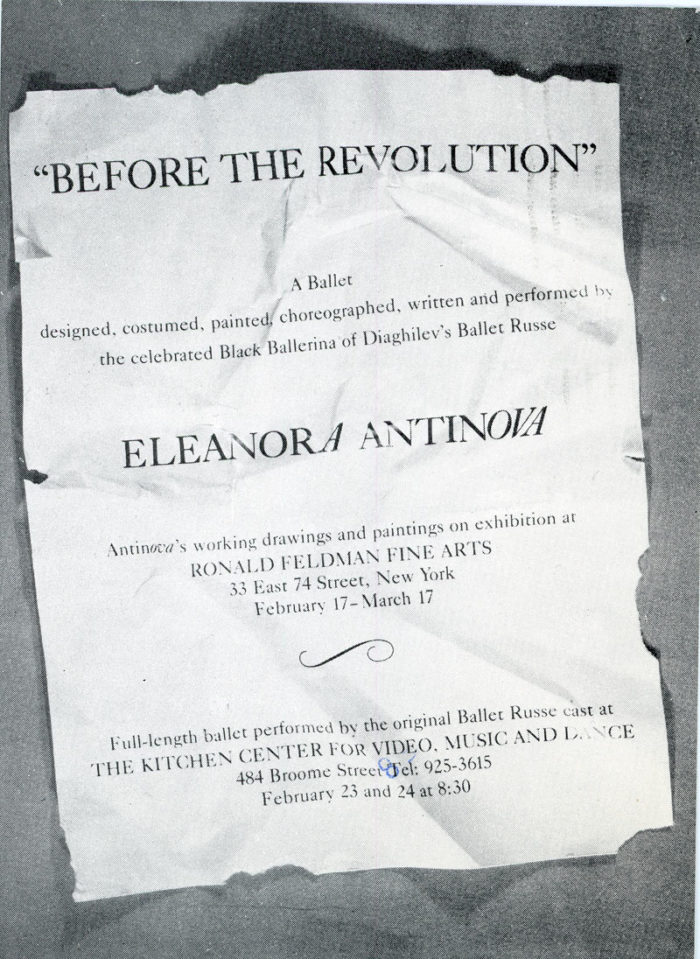 eleanor antin before the revolution the kitchen