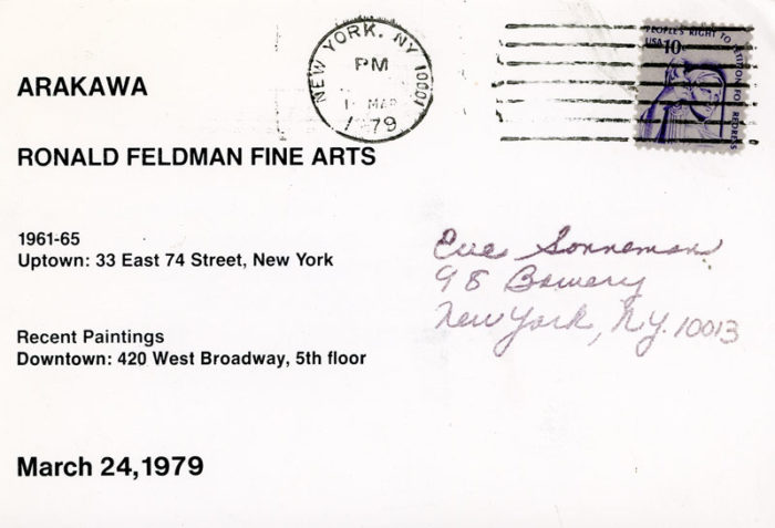 arakawa ronald feldman fine arts