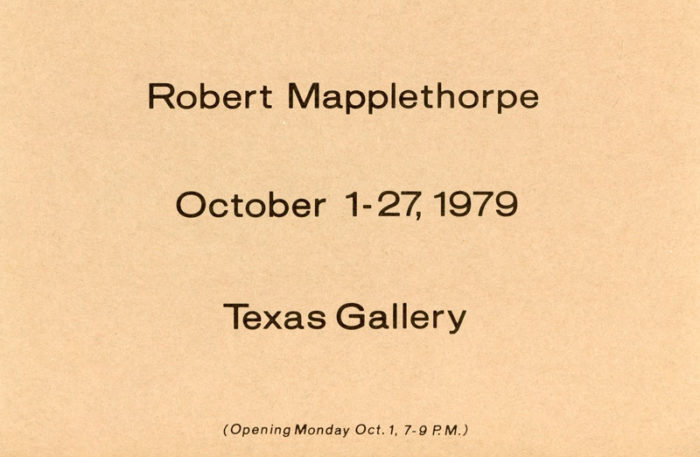 robert mapplethorpe texas gallery