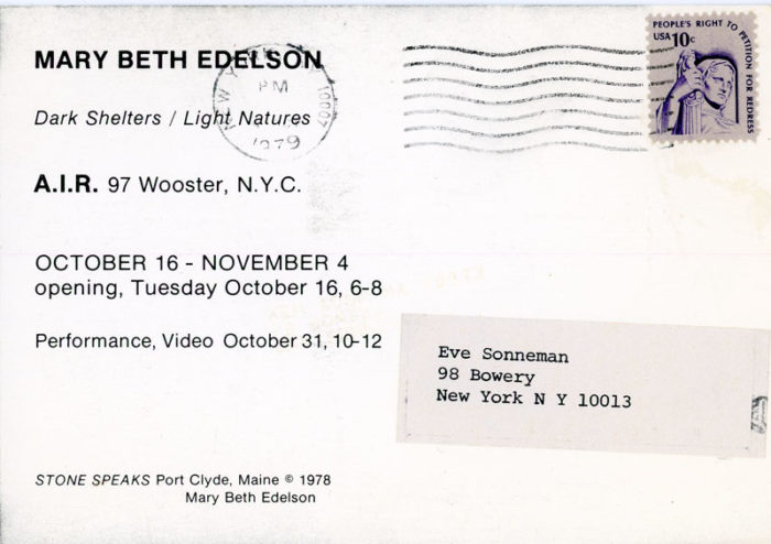 Mary Beth Edelson AIR Gallery