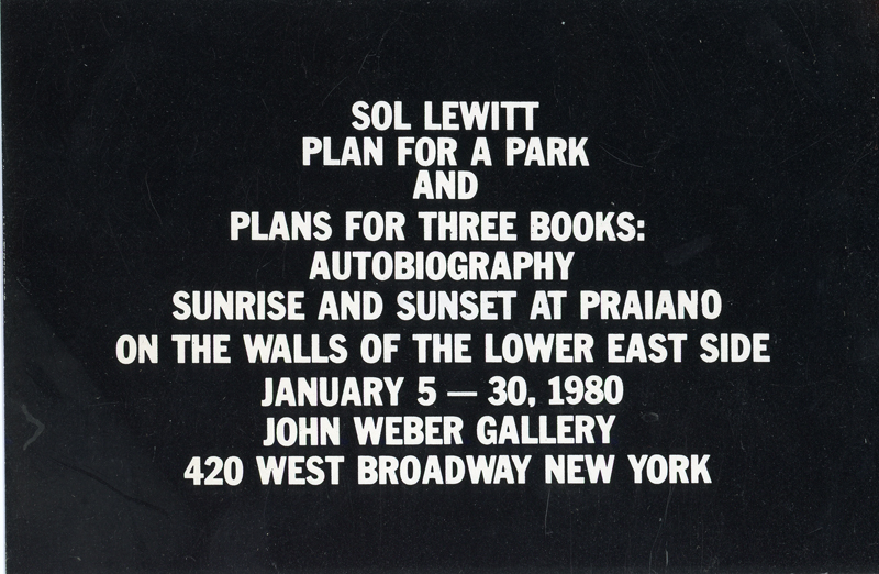 sol lewitt john weber gallery