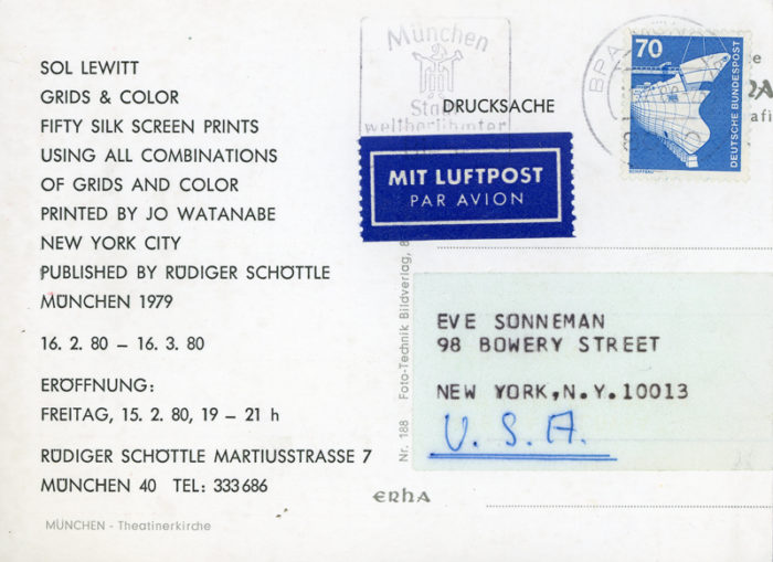 rüdiger Rchottle sol lewitt