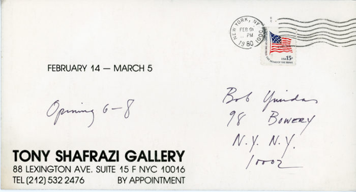 sarah charlesworth tony shafrazi