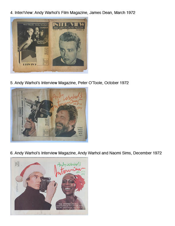 INterview Magazine Inventory