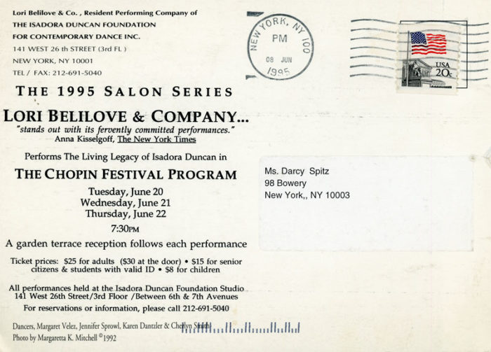 isadora duncan lori belilove company dance