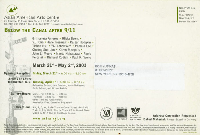 below the canal after 9/11