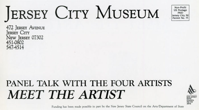 Jersey-City-Museum,-Manual-Macarrulla,-Emma-Amos,-Renee-Green,-Whitfield-Lovell,-Meet-the-Artists,-Card---back
