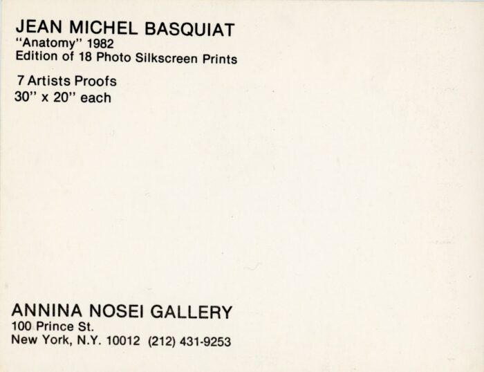 Gallery 98  Speed metal AIDS benefit, invitation, 1988