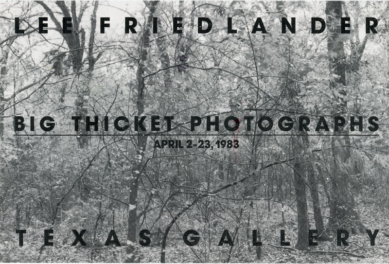 lee friedlander texas gallery