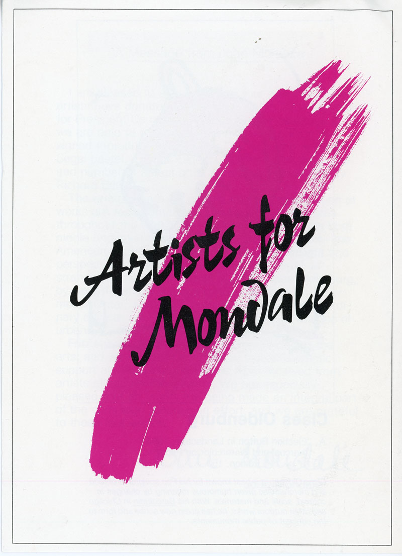fritz mondale american aritists