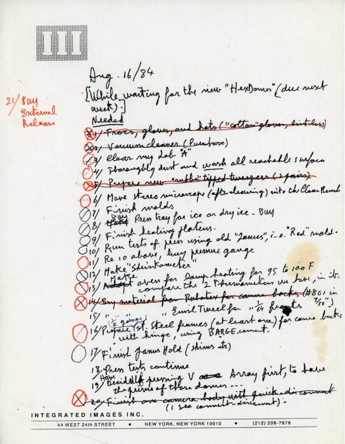 Integrated Images notes from 8.16.84 copy