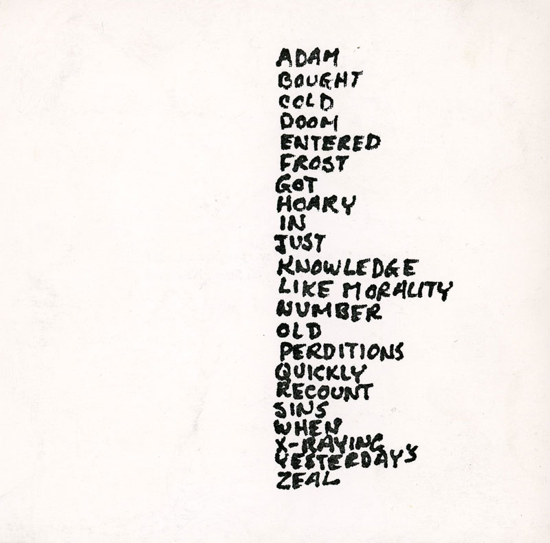 Gallery 98 | Language II, With On Kawara, Joseph Kosuth, Carl Andre ...